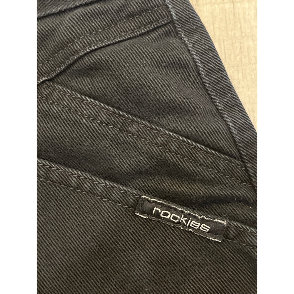 Vintage Rockies High Waisted Black Western Jeans Size 31/11 X-Long USA Made